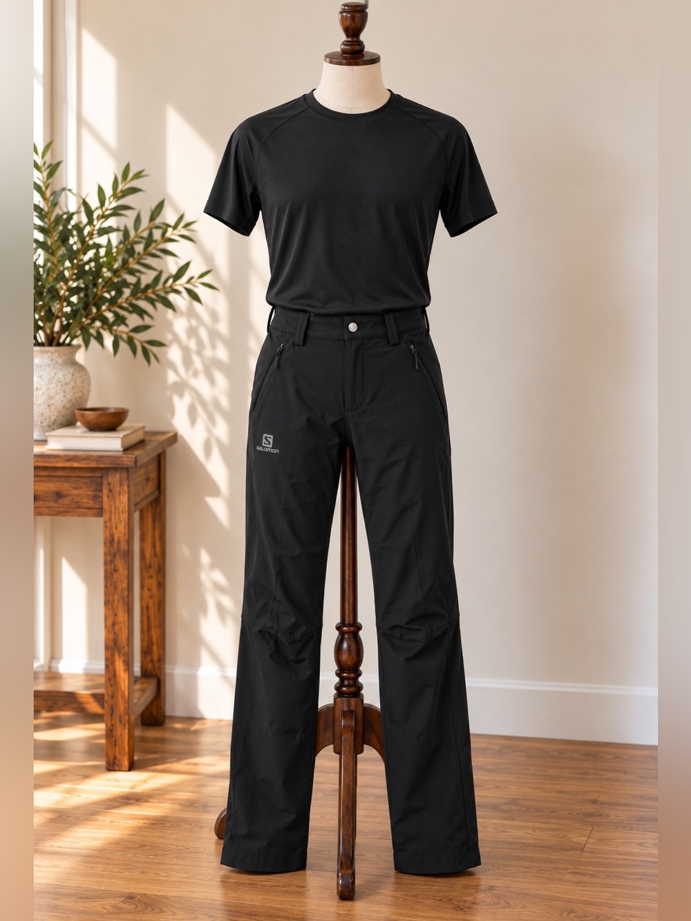 Salomon Wayfarer Warm Black Softshell Hiking Pants Men’s 32 Gorpcore